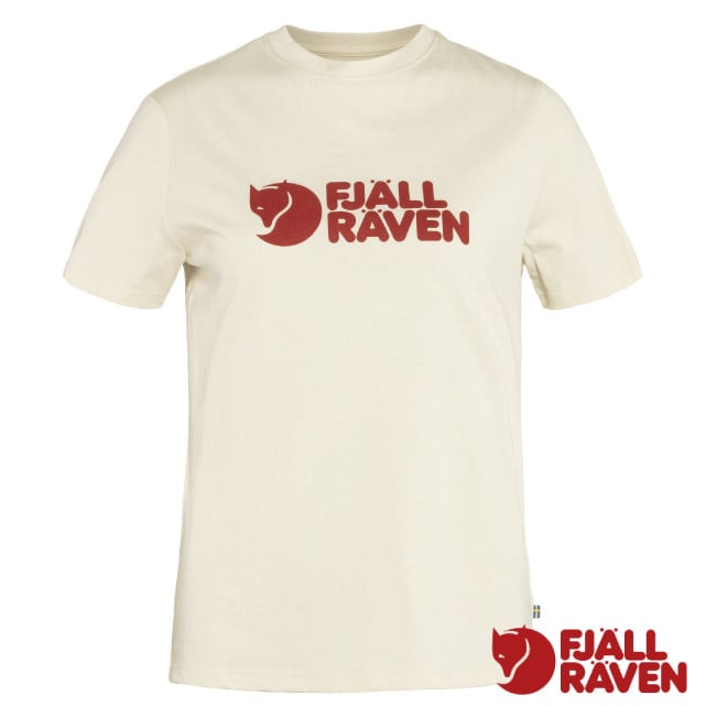 【Fjallraven 小狐狸】女 Fjällräven 吸濕彈性有機棉混紡短袖圓領衫/87146-113 粉筆白✿30E010